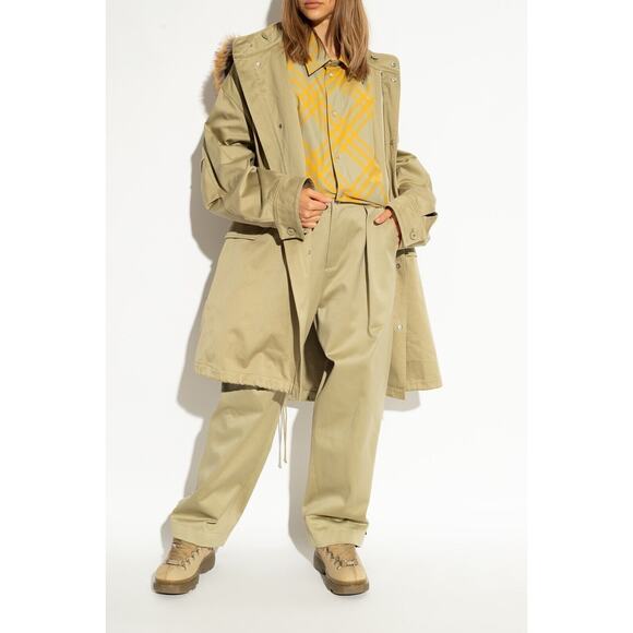 NIB BURBERRY TREK BEIGE NUBUCK LEATHER LACE HIKING BOOTS SHOES EUR 37 US 7 $1200 - Picture 3 of 15